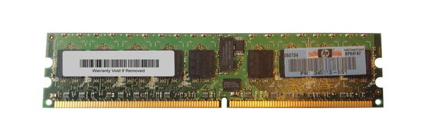 Part No: 345113-851 - HP 1GB (1x1GB) 400Mhz PC2-3200 Cl3 ECC Registered DDR2 SDRAM Dimm Memory for Proliant Server Dl380 G4 Ml370 G4