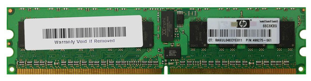 Part No: 499275-061 - HP 1GB PC2-6400 DDR2-800MHz ECC Registered CL6 240-Pin DIMM Single Rank Memory Module