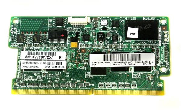 610675-001 - HP 2GB Flash-Backed Write Cache (FBWC) 244-Pin DDR3 Mini-DIMM Memory Module for HP Smart Array P-Series Controller Card