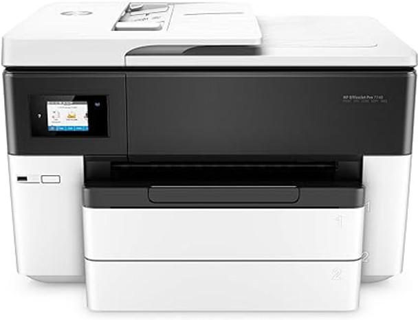 HP OfficeJet Pro 7740 Wide Format All-in-One Color Printer , White/Black
