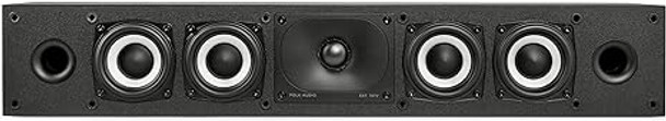 MXT35CBK | Polk Audio Monitor XT35 Slim Center Channel Speaker - Hi-Res  Audio Certified, Midnight Black | Center-Speaker
