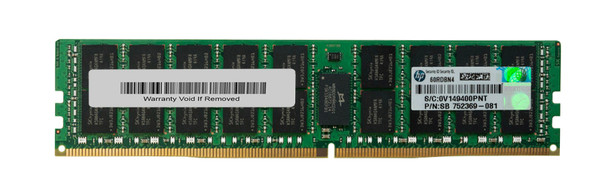 752369-081 - HP 16GB PC4-17000 DDR4-2133MHz ECC Registered CL15 288-Pin DIMM Dual Rank Memory Module