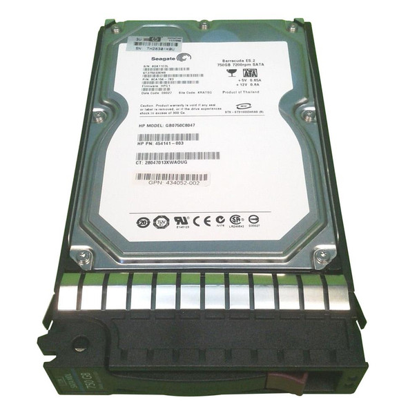 Part No: GB0750C8047 - HP 750GB 7200RPM SATA 3GB/s Hot-Pluggable NCQ MidLine 3.5-inch Hard Drive Part No: GB0750C8047 - HP 750GB 7200RPM SATA 3GB/s Hot-Pluggable NCQ MidLine 3.5-inch Hard Drive