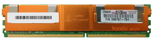 Part No: 398707-751 - HP 2GB (1x2GB) 667Mhz PC2-5300 Cl5 ECC DDR2 SDRAM Fully Buffered Dimm Memory for Proliant Server Dl360 Dl380 Ml370 G5 Part No: 398707-751 - HP 2GB (1x2GB) 667Mhz PC2-5300 Cl5 ECC DDR2 SDRAM Fully Buffered Dimm Memory for Proliant Server Dl360 Dl380 Ml370 G5