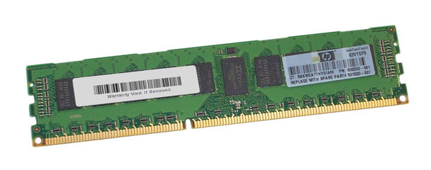 501533-001 - HP 2GB (1x2GB) 1333Mhz PC3-10600 Cl9 Dual Rank ECC Registered DDR3 SDRAM Dimm Memory Kit for Proliant G6/g7 Server