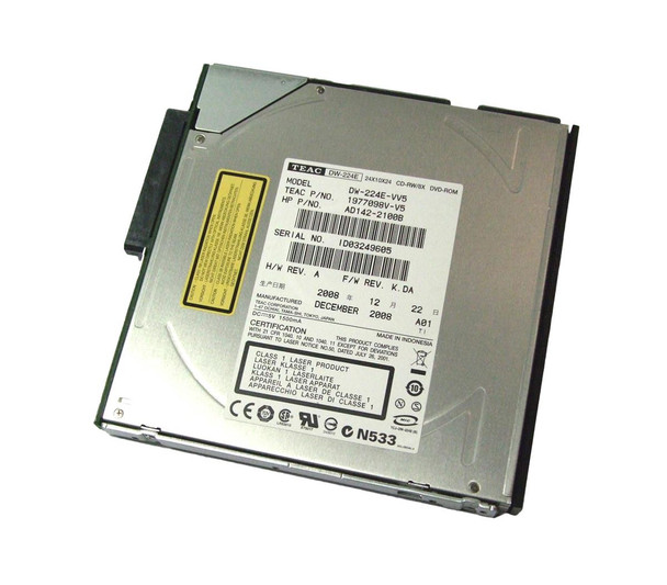 Part No: AD142-2100B - HP DVD-ROM Drive Slimline 8x Part No: AD142-2100B - HP DVD-ROM Drive Slimline 8x