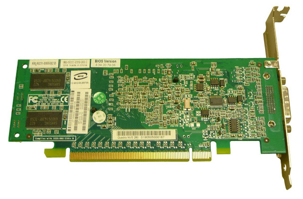 Part No: 365934-001 - HP Quadro4 NVS-280 PCI-Express x16 64MB Dual VGA Video Graphics Card