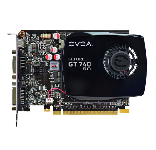 EVGA GeForce GT 740 Superclocked Single Slot 4GB DDR3 Graphics Cards  04G-P4-2744-KR