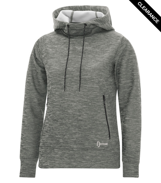 Clearance - Dryframe DF7656L Women's Dry Tech Fleece Pullover Hood | Saveonshirts.ca