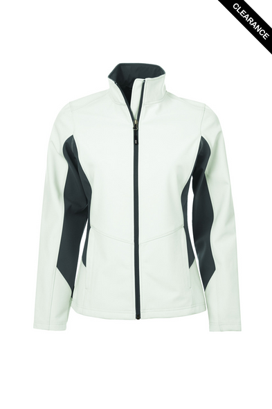 Clearance - Coal Harbour Everyday Colour Block Water Repellent Soft Shell Ladies' Jacket | Saveonshirts.ca