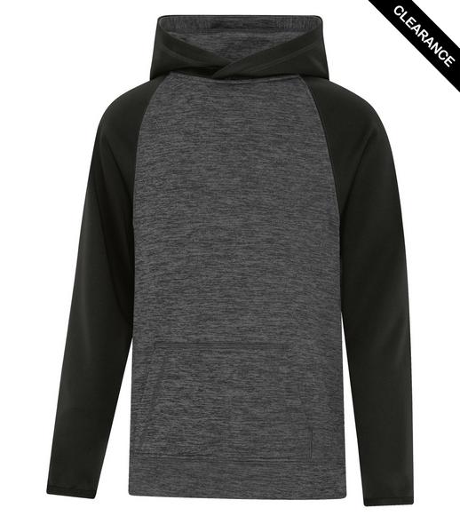 Clearance - ATC Youth Dynamic Heather Fleece Two Tone Hooded Sweatshirt | Saveonshirts.ca