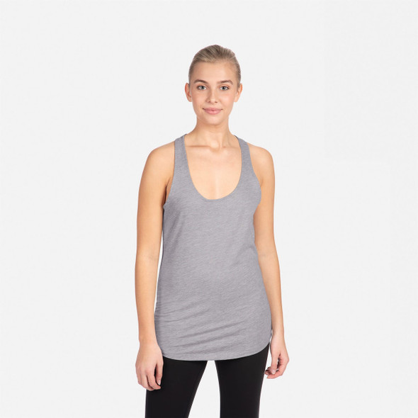 Next Level 1533 Ladies' Ideal Racerback Tank Top | Heather Grey