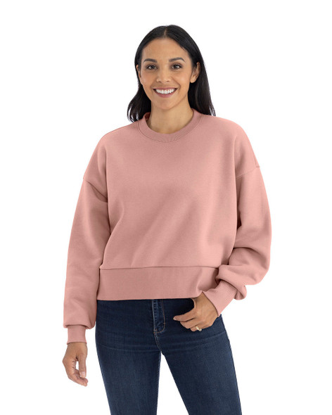 Next Level 9087 Apparel Ladies' Heavyweight Sweatshirt | Desert Pink