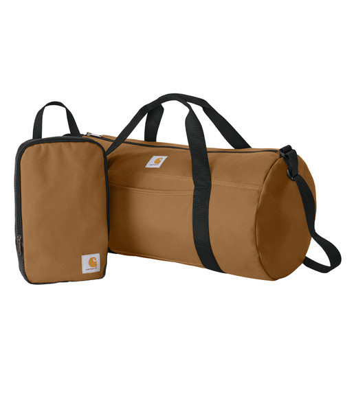 Carhartt CTB0000564 Canvas Packable Duffel with Pouch | Carhartt Brown