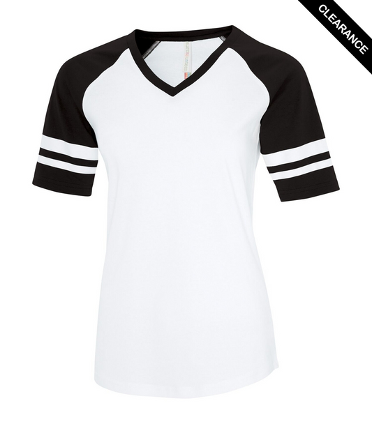 Clearance - ATC Eurospun Ring Spun Baseball Ladies' Styles Tee | Saveonshirts.ca