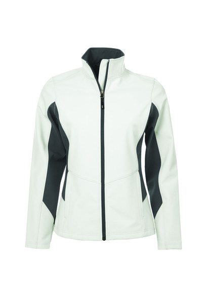 Coal Harbour Everyday Colour Block Water Repellent Soft Shell Ladies' Jacket | Saveonshirts.ca