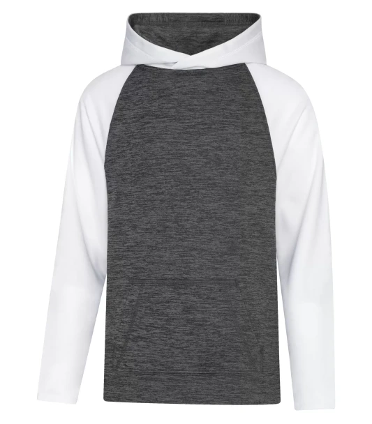 ATC Youth Dynamic Heather Fleece Two Tone Hooded Sweatshirt | Saveonshirts.ca