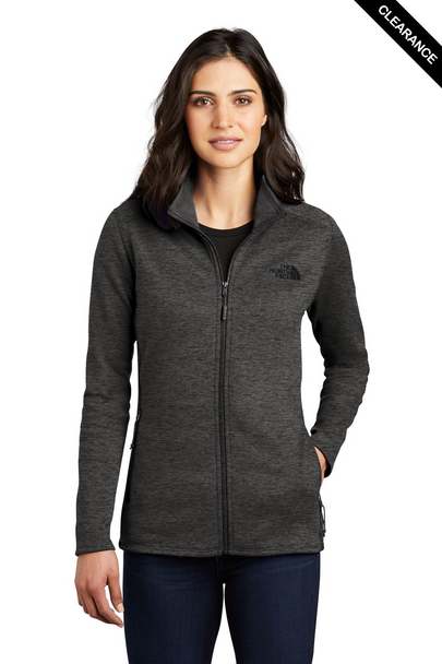 Clearance - The North Face NF0A7V62 Ladies' Skyline Full Zip Fleece Jacket | Grey Heather