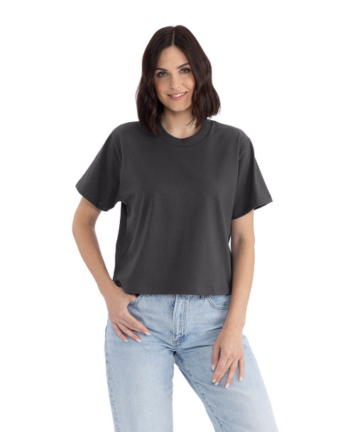 Next Level 7610 Apparel Ladies' Heavyweight Boxy T-Shirt | Graphite Black