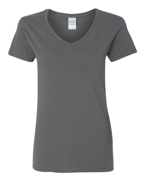 Gildan 5V00L Women's Heavy Cotton™ V-Neck T-shirt | SaveonShirts.ca