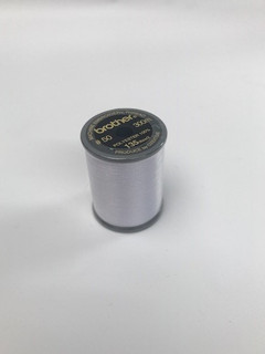 Brother White Satin Embroidery Thread 300M Reel