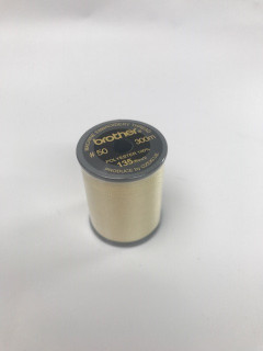 Brother Cream Brown Satin Embroidery Thread 300M Reel
