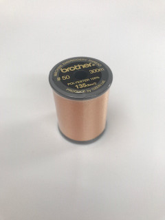 Brother Peach Satin Embroidery Thread 300M Reel