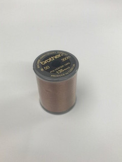 Brother Light Cocoa Satin Embroidery Thread 300M Reel