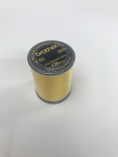 Brother Yellow Satin Embroidery Thread 300M Reel