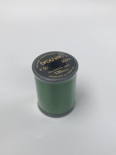Brother Moss Green Satin Embroidery Thread 300M Reel