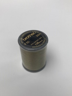 Brother Dark Olive Satin Embroidery Thread 300M Reel