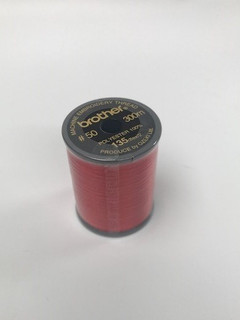 Brother Red Satin Embroidery Thread 300M Reel