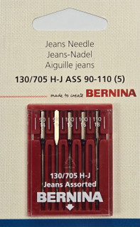 Bernina Jeans Needles Assorted Size 90-110