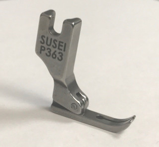 Twin Toe Narrow Hinged Zip Foot for Industrial Sewing Machin