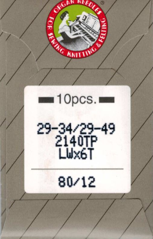 Organ LWX6T Industrial Blind Hem Sewing Needles Size 80