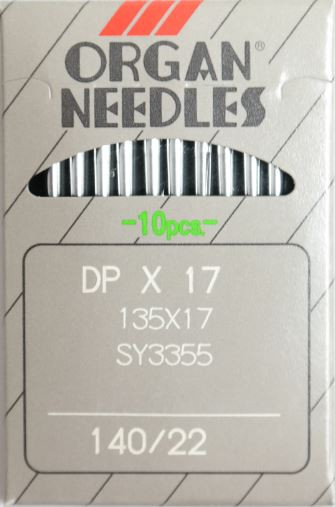 10 Organ DPx17 Industrial Sewing Machine Needles Size 140/22