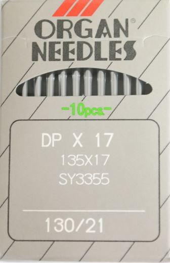 10 Organ DPx17 Industrial Sewing Machine Needles Size 130/21