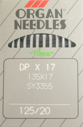 10 Organ DPx17 Industrial Sewing Machine Needles Size 125/20