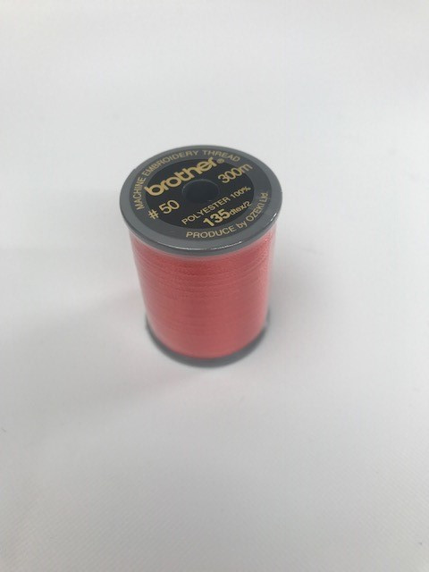 Brother Vermillion Satin Embroidery Thread 300M Reel