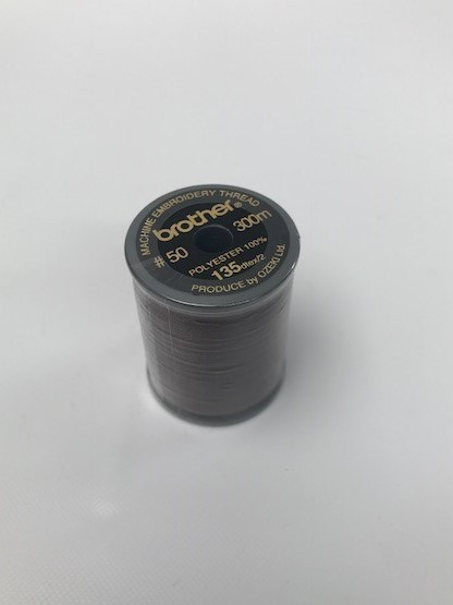 Brother Dark Brown Satin Embroidery Thread 300M Reel