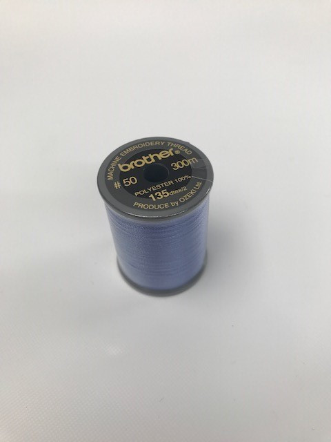 Brother Cornflower Blue Satin Embroidery Thread 300M Reel