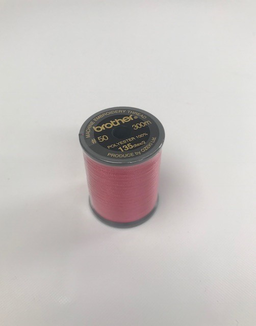 Brother Deep Rose Satin Embroidery Thread 300M Reel