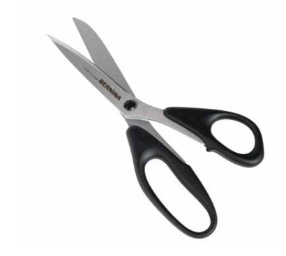 Cut with precision and style using the BERNINA scissors.
With a sleek black handle and the engraved BERNINA
logo on the blade, these scissors combine functionality
with brand pride. Ideal for everyday sewing projects.