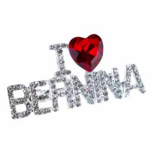 Bernina 'I Love Bernina' Brooch Pin