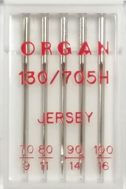 Organ 130/705H Domestic Sewing Needles Jersey Size Mixed