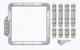 Brother XPMSF254 Magnetic Embroidery Frame Hoop 254mm x 254mm - Kit