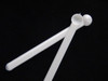 Pack of 10 white plastic scoops, 70mg, 1/32 teaspoon, bulk product spoons set.