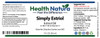 Health Natura Simply Estriol Estrogen Estriol Oil 1 oz with green and blue logo label.