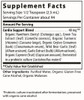 BioActive Cardio Support Supplement Facts IMG