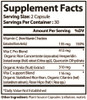 Plant Source Vitamin C Supplement Facts.
